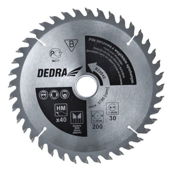 Scie Dedra - H31580 - Cirkelsåg 315x30mm 80 tänder i sintrat karbid