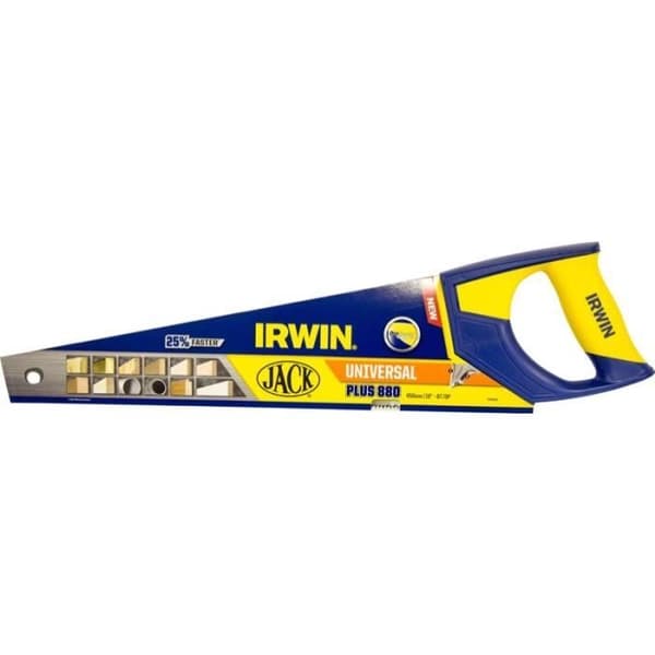 IRWIN PLUS handsåg med universalkuggar - 8TPI - 450 mm i högkvalitativt C75 stål
