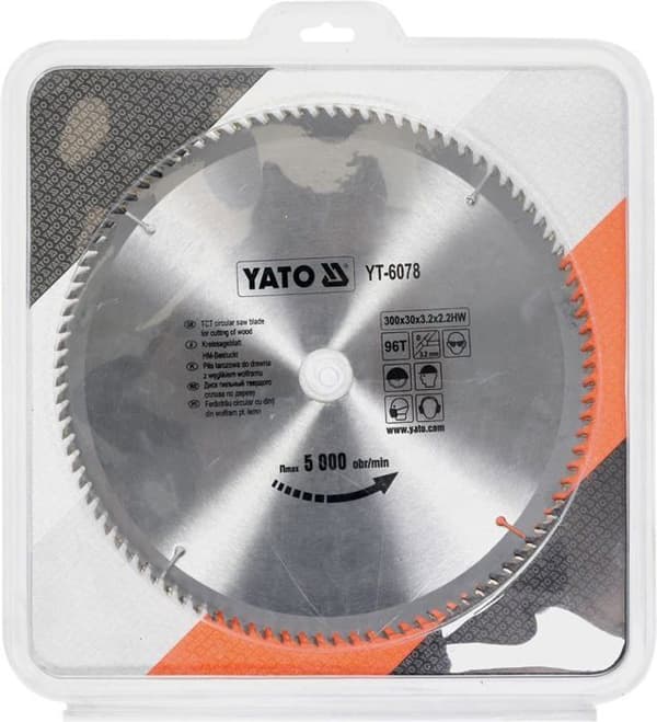 Scie Yato - YT-6078 - Cirkelsåg för trä 300x30mm 96z