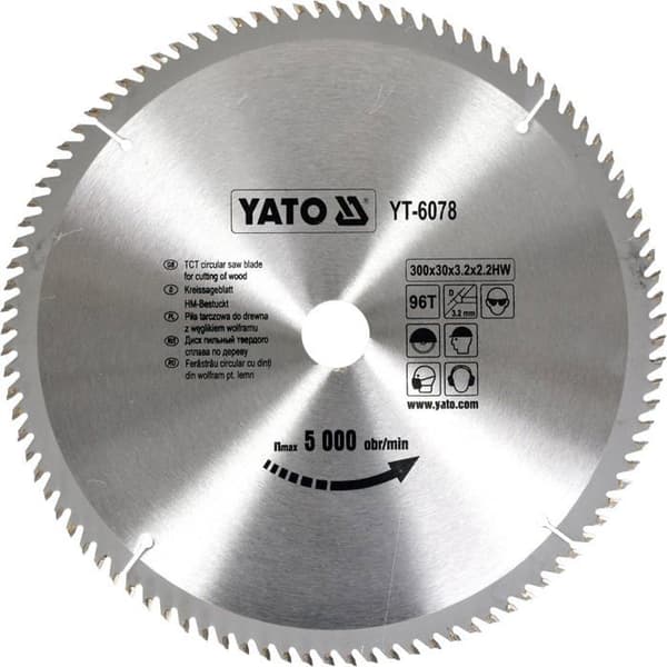 Scie Yato - YT-6078 - Cirkelsåg för trä 300x30mm 96z