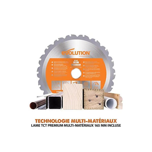 Evolution R165CCS-Li 165 mm 18 V Li-Ion EXT sladdlös cirkelsåg - Bar produkt