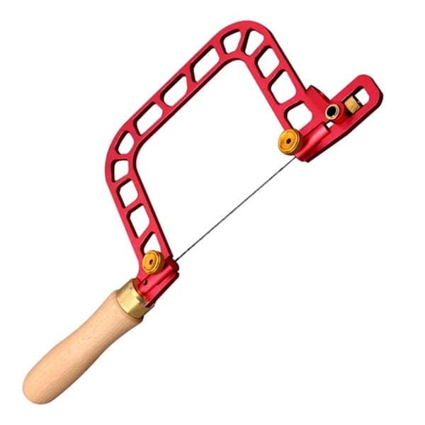 Coping håndsav, aluminiumslegeringsramme, ergonomisk træhåndtag, diamanttrådskæring,337mm