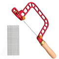 Miniatyrbillede 2 af 4: Coping håndsav, aluminiumslegeringsramme, ergonomisk træhåndtag, diamanttrådskæring,337mm