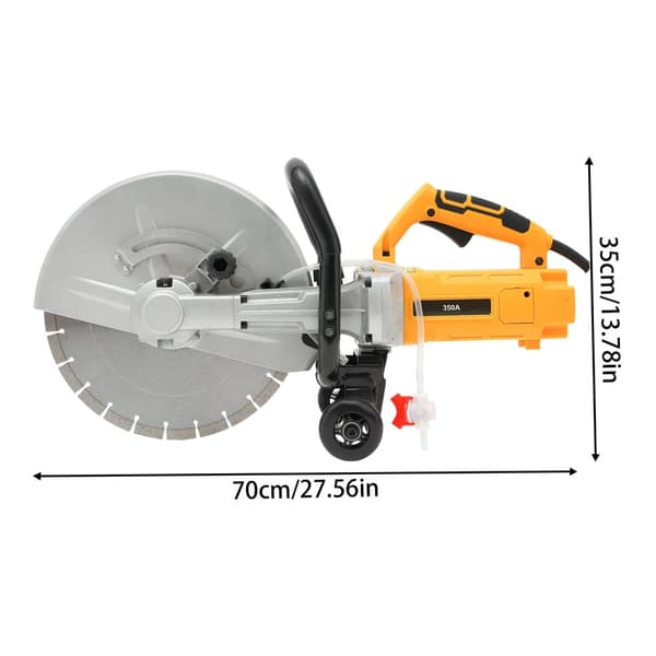 Elektrisk Betongsåg, 3000W Effekt, 4200rpm Hastighet,Orange