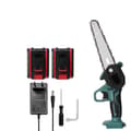 Miniatyrbild 1 av 2: Elektrisk Beskärningssåg, 21V Batteri, 6-tums Guideplatta, Lättviktsdesign,1.2A 5kedja, EU Kontakt