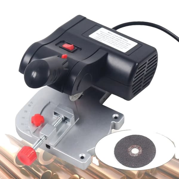 Mini Mitersåg, 4500 RPM bedömd hastighet, justerbara skärvinklar, lättviktsdesign