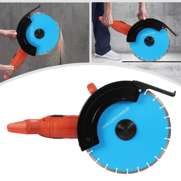 Elektrisk Betongsåg, 3000W Ren Kopparmotor, 35 cm Bladdiameter, 13,5 cm Skärdjup