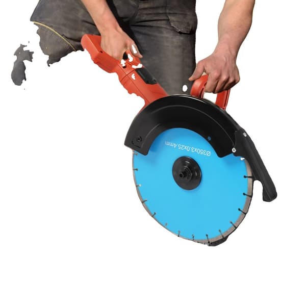 Elektrisk Betongsåg, 3000W Ren Kopparmotor, 35 cm Bladdiameter, 13,5 cm Skärdjup