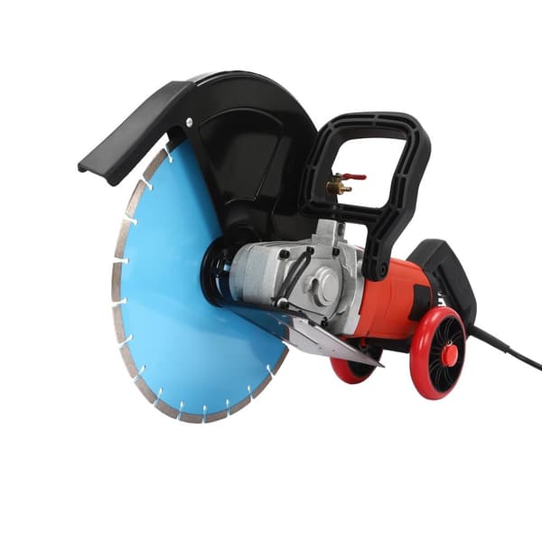 Elektrisk Betongsåg, 4000W Effekt, 3000 RPM Hastighet,EU-plugg, Blå