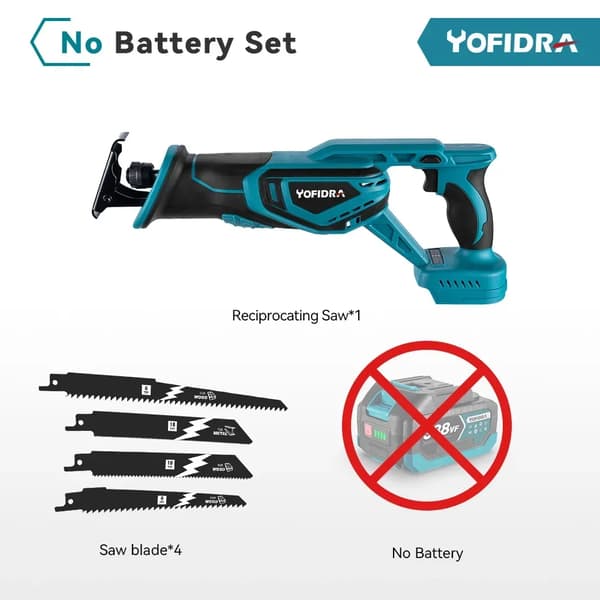 Gungande såg, borstlös motor, metall- och träskärning,Ingen batteri