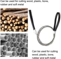 Miniatyrbillede 2 af 5: Lollanda trådsav i rustfrit stål, skåret PVC, træ, plast, letvægts, holdbar til camping, vandreture, nødsituation