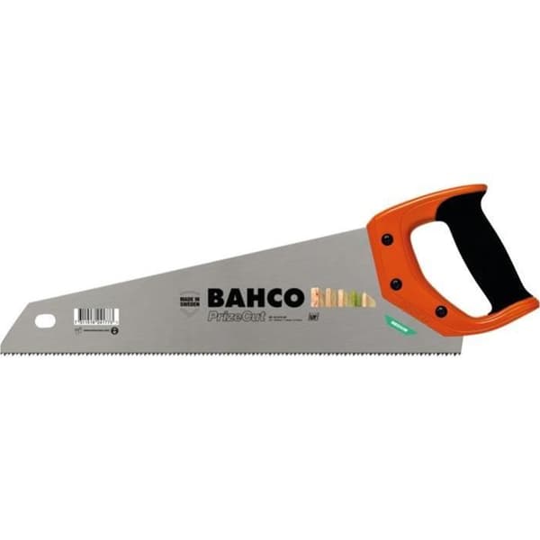 Såg - BAHCO - PrizeCut - 400mm - Härdade universaltänder - Robust plasthandtag