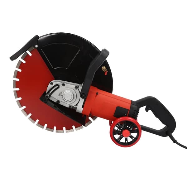 Elektrisk Betonsav, 4000W Effekt, 3000RPM Hastighed, 6,5 Tommer Maksimal Skæredybde,Rød