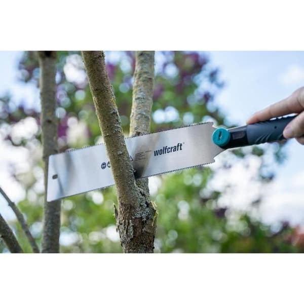 Japansk Såg - wolfcraft - 6955000 - Blad 330 mm - För Trä och Plast - Dubbel Tandning