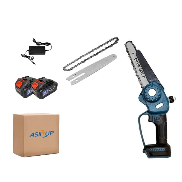 Kedjesåg, Automatisk Smörjning, Effektvisning,2PC Batteri Set
