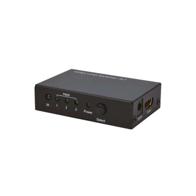NORTH HDMI Switch 3:1 4K Svart med fjernkontroll
