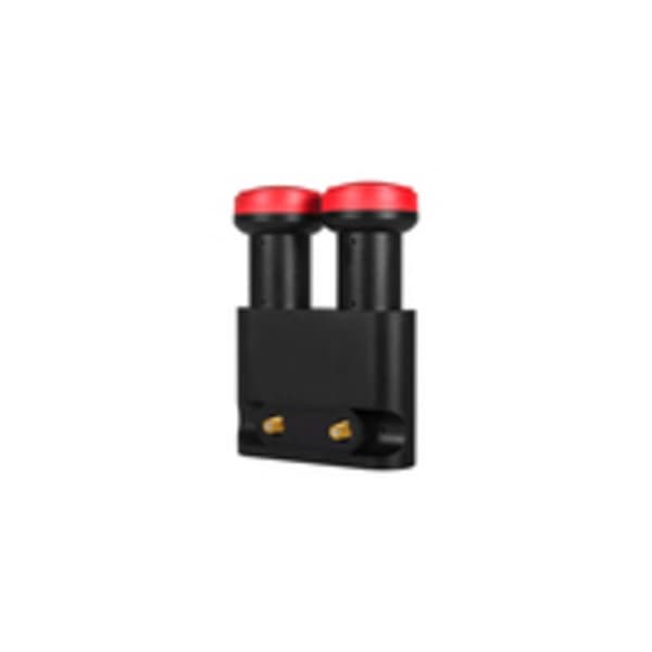 MegaSat Diavolo Twin-LNB Monoblock Abonnenter: 2 Matning: 40 mm förgylld anslutning, Väderskydd Svart, Röd