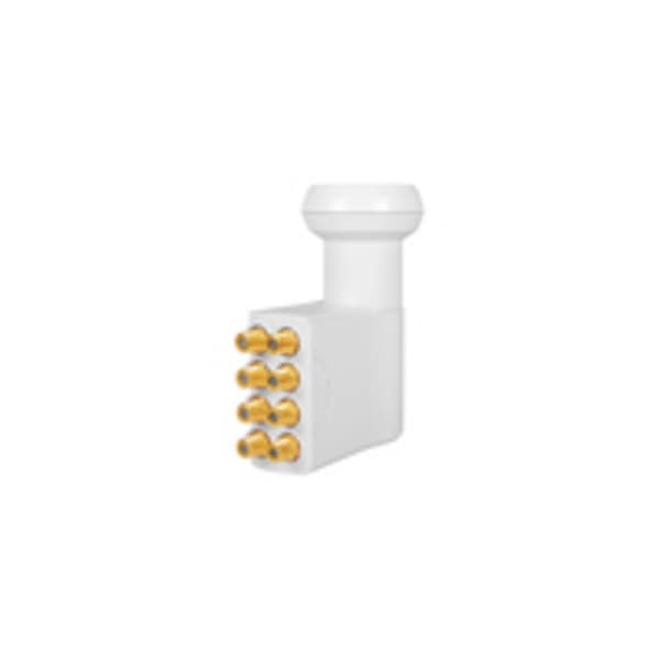 MegaSat HD-Profi Octo-LNB Abonnenter: 8 Matning: 40 mm förgylld anslutning, Väderskydd Vit