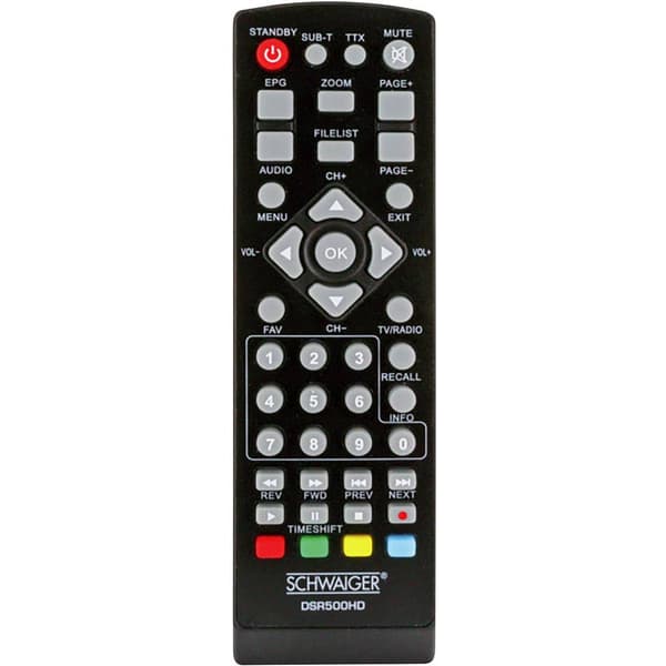 Schwaiger DSR500HD DVB-S HD mottagare Front-USB Antal tuner: 1