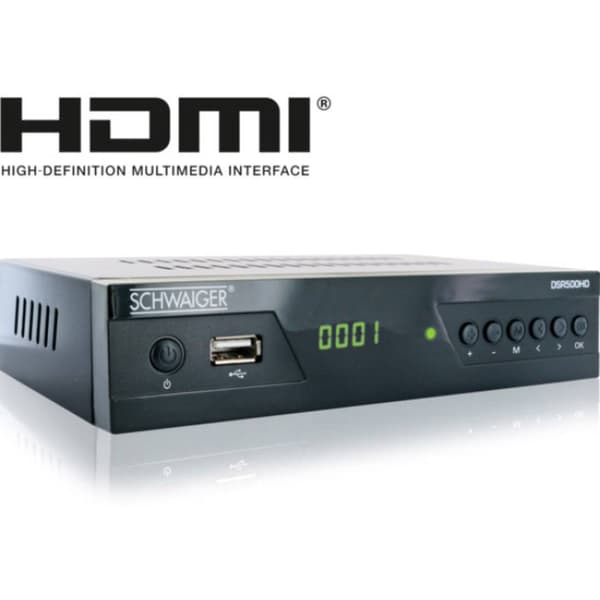 Schwaiger DSR500HD DVB-S HD mottagare Front-USB Antal tuner: 1