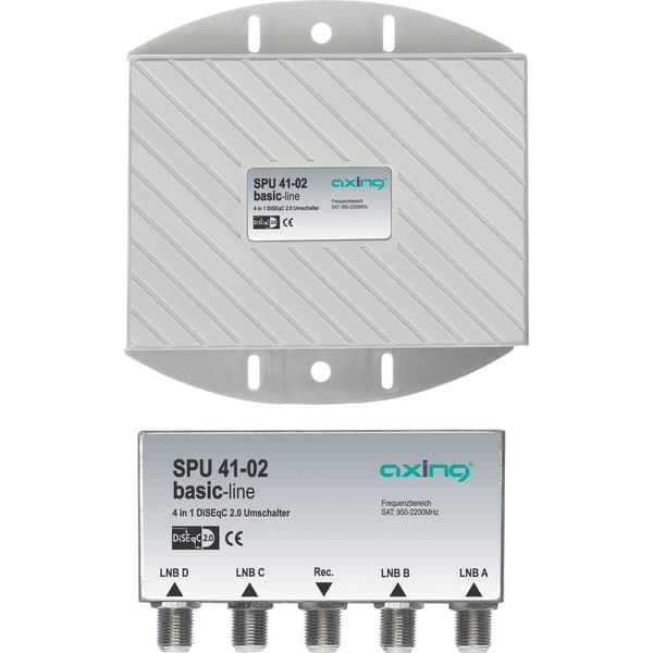 Axing SPU 41-02 DiSEqC-switch 4 (4 satellit / 0 markbunden) 1