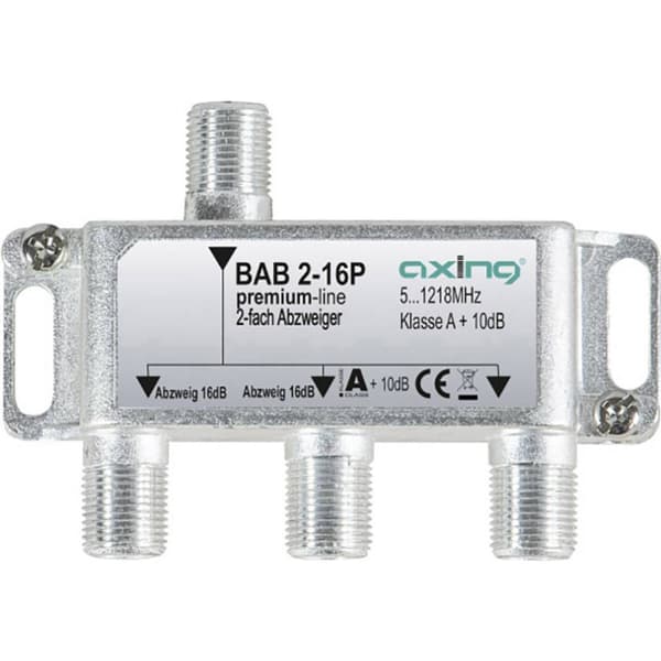 Axing BAB 2-16P Kabel-TV-avgrenare 2-polig 5 - 1218 MHz