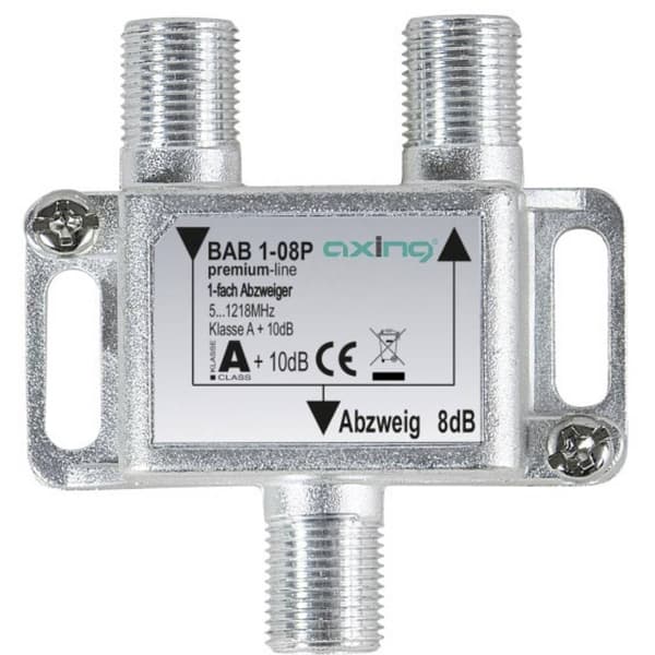 Axing BAB 1-08P Kabel-TV-avgrenare 1-polig 5 - 1218 MHz