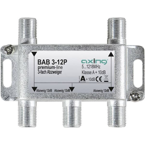 Axing BAB 3-12P Kabel-TV-avgrenare 3-polig 5 - 1218 MHz
