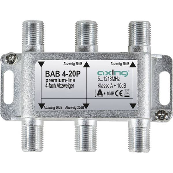 Axing BAB 4-20P Kabel-TV-avgrenare 4-polig 5 - 1218 MHz