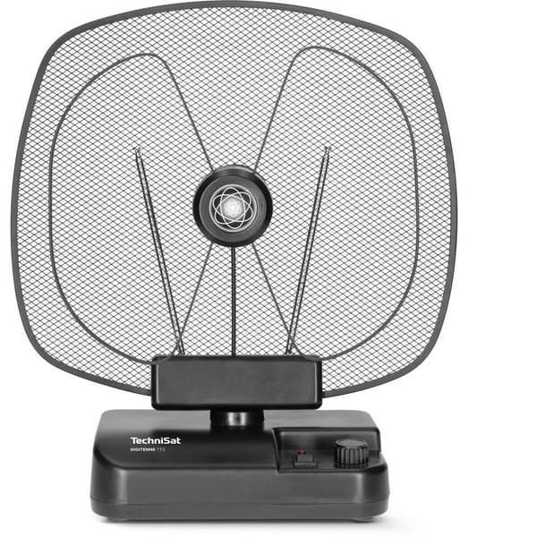 TechniSat Digitenne TT2 Aktiv DVB-T/T2-rundstrålantenn Inomhus, stationär, Vägguttag Amplifiering: 30 dB Svart