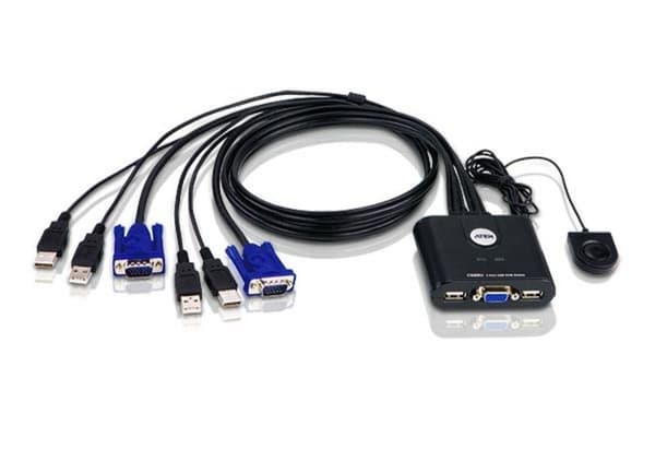 ATEN CS-22U KVM-kytkin musta