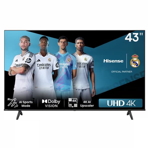 Hisense 43" TV 43A6N – 4K Ultra HD, HDR, Smart-TV med VIDAA OS Svart