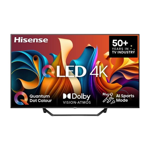 Hisense 43" 4K Ultra HD QLED TV 43A7NQ – Quantum Dot, HDR10+, Dolby Atmos Grå