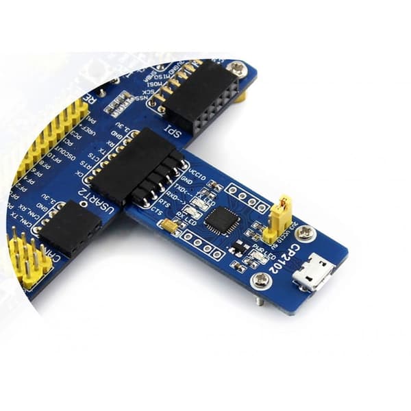 USB-UART-sovitin CP2102 Micro USB -liittimellä