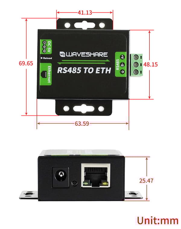 RS485-Ethernet-muunnin