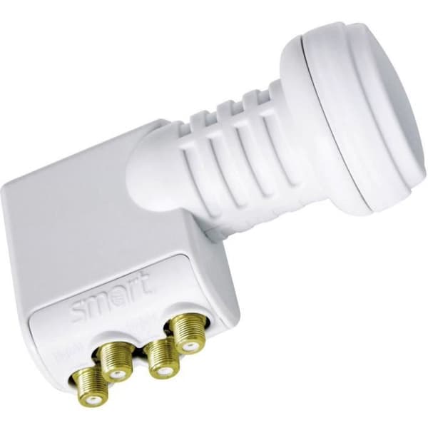 LNB quad - Smart - Titan Universal TQS - Kompatibel med 3D och HDTV - Anslutning av 4 mottagare - Switch