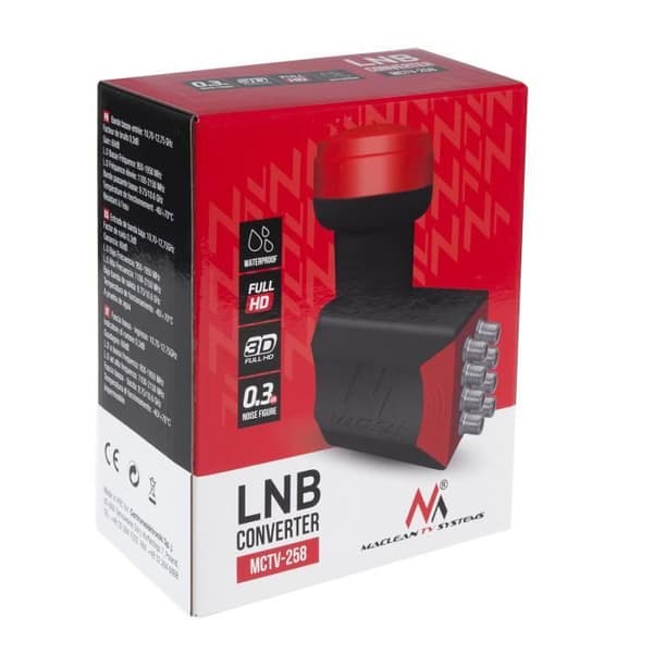 Maclean Premium MCTV-258 Octa LNB Satellite Converter