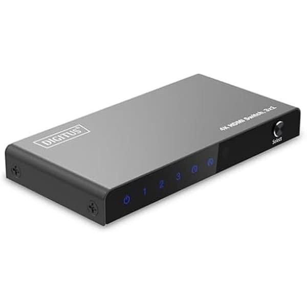 HDMI Switch - DIGITUS - DS-55331 - 3x1-3 in 1 Out - UHD 4K/60 Hz - HDCP 2.2 - HDMI 2.0