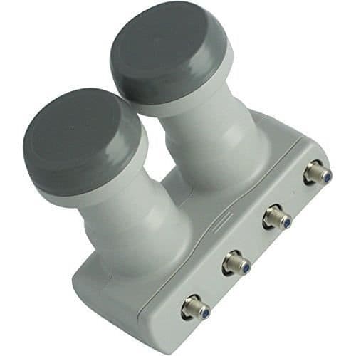 LNB Monoblock Quad - SCHWAIGER - SPS8804531 - Ljusgrå - Kompatibel DiSEqC - 2 års garanti