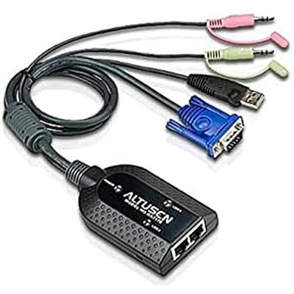 Modul KVM - ATEN - KA7178 - Dubbel VGA - CAT5e/6 Switch - USB - Svart