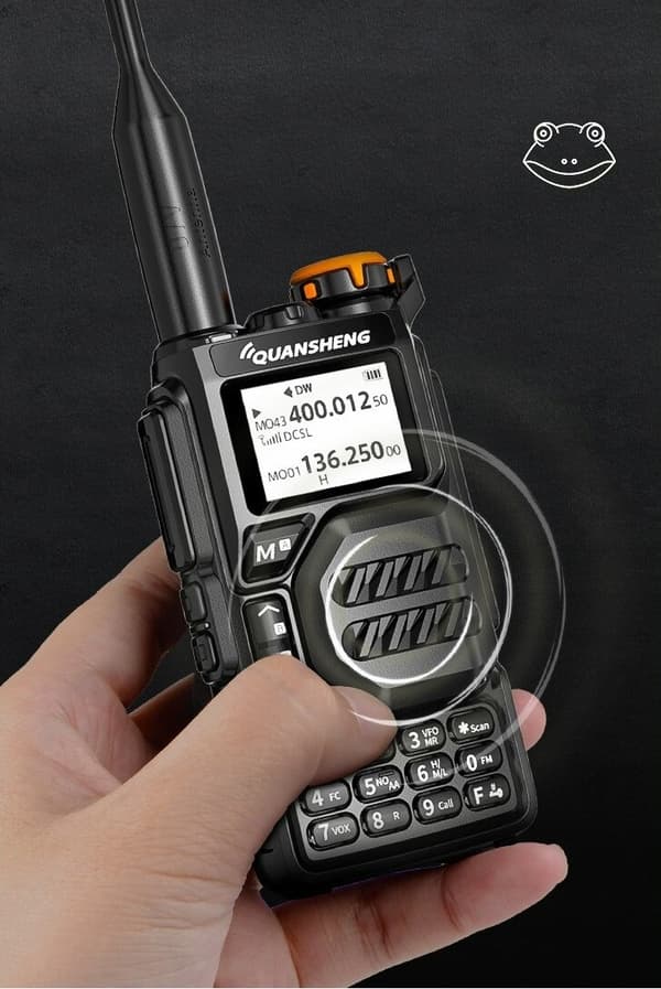 QUANSHENG UV-K5 RADIO VHF UHF 5W SKANER 50-600MHz