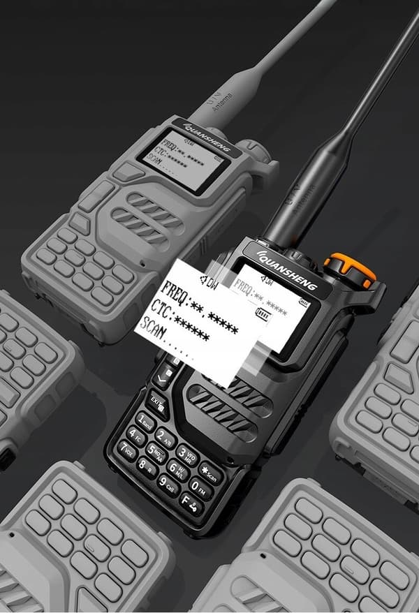QUANSHENG UV-K5 RADIO VHF UHF 5W SKANER 50-600MHz