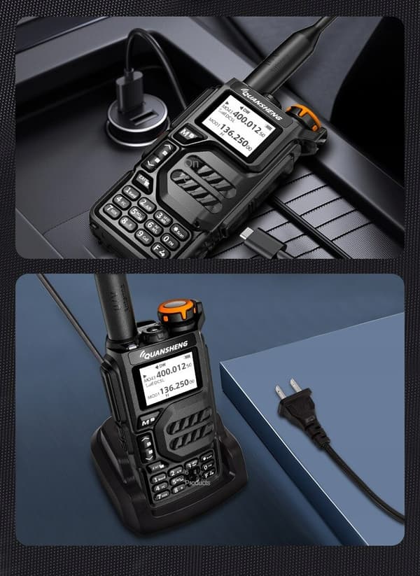 QUANSHENG UV-K5 RADIO VHF UHF 5W SKANER 50-600MHz