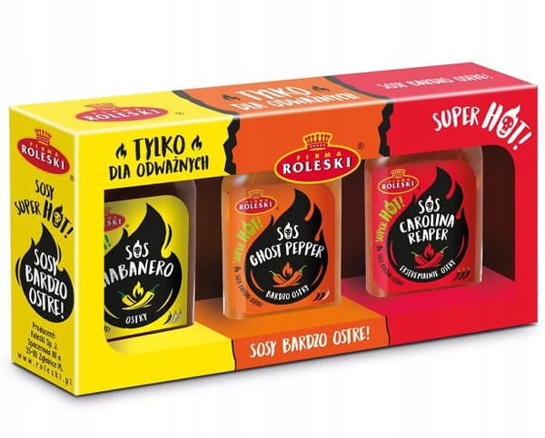 Sæt med super varme saucer Super Hot 345g til grill ROLESKI