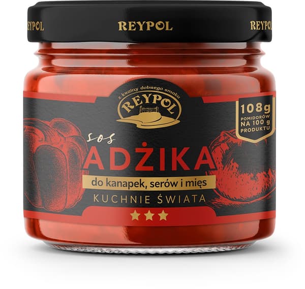 Adjika-kastike voileipiin, valmisruokiin, 350g Reypol tomaattikastiketta