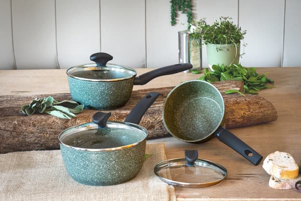 Eco Pan 3 Dels set (16/18/20cm Grytor)