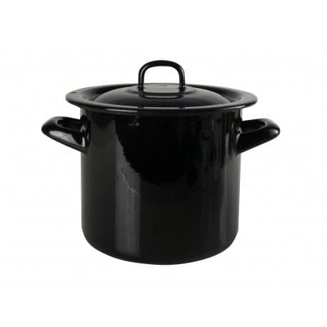 Emaljkastrull med lock 1,5 liter från Muurlas Basic serie