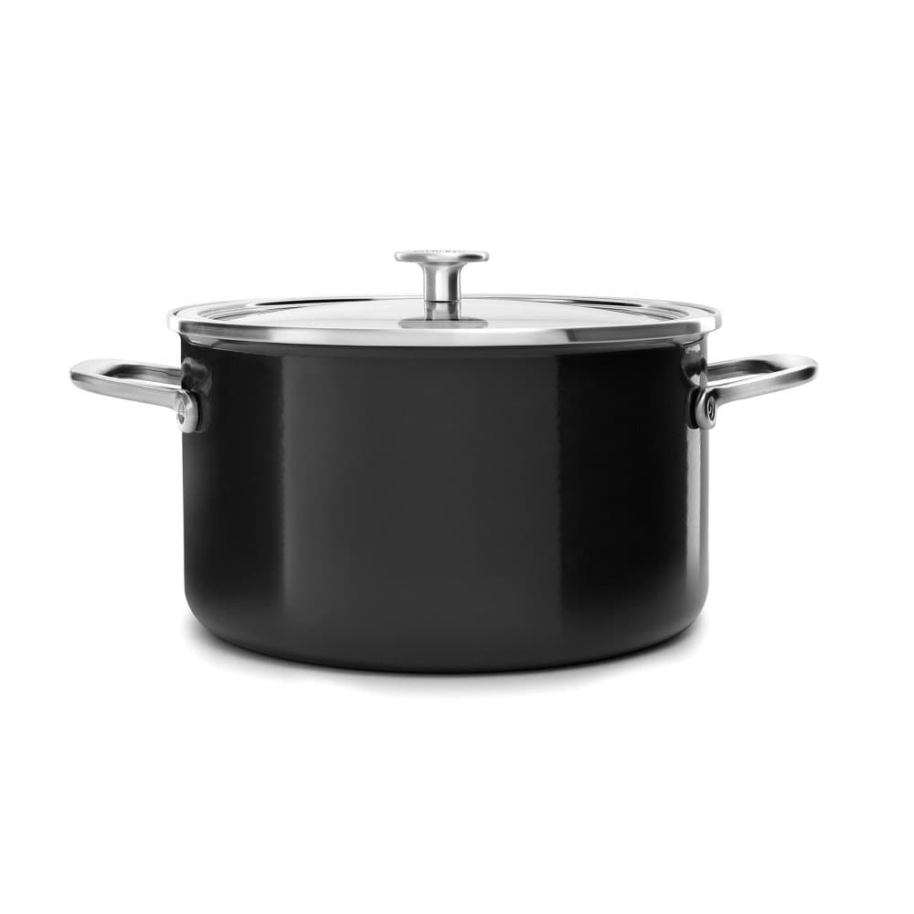 KitchenAid Steel Core Enamel Kokgryta med lock 24cm - 6L