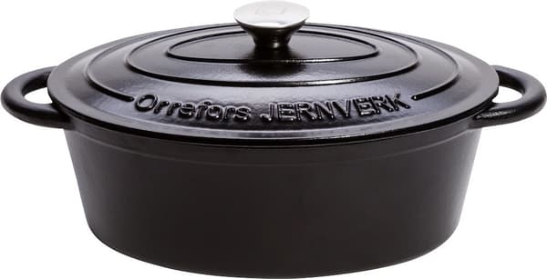 Orrefors Jernverk Valurautapata, 3,5 litraa, musta