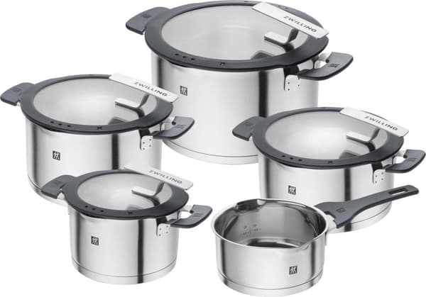 ZWILLING SIMPLIFY 66870-005-0 Kattilasetti Ruostumaton teräs 5 kpl Hopeanmusta